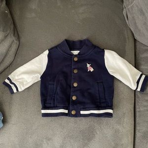BABY BOY FRENCHIE VARSITY JACKET PRACTICALLY NEW WORE AFEW TIMES